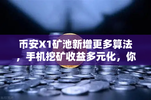 币安X1矿池新增更多算法，手机挖矿收益多元化，你的手机也能躺着赚钱了？