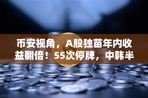 币安视角，A股独苗年内收益翻倍！55次停牌，中韩半导体ETF是机会还是坑？