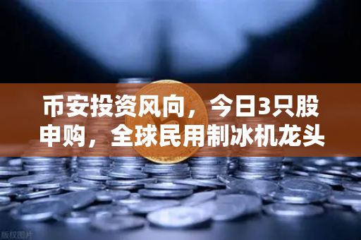 币安投资风向,今日3只股申购,全球民用制冰机龙头登场,新股炒作逻辑深度解析-第1张图片-币安Binance 币安投资风向,今日3只股申购,全球民用制冰机龙头登场,新股炒作逻辑深度解析-第1张图片-币安Binance